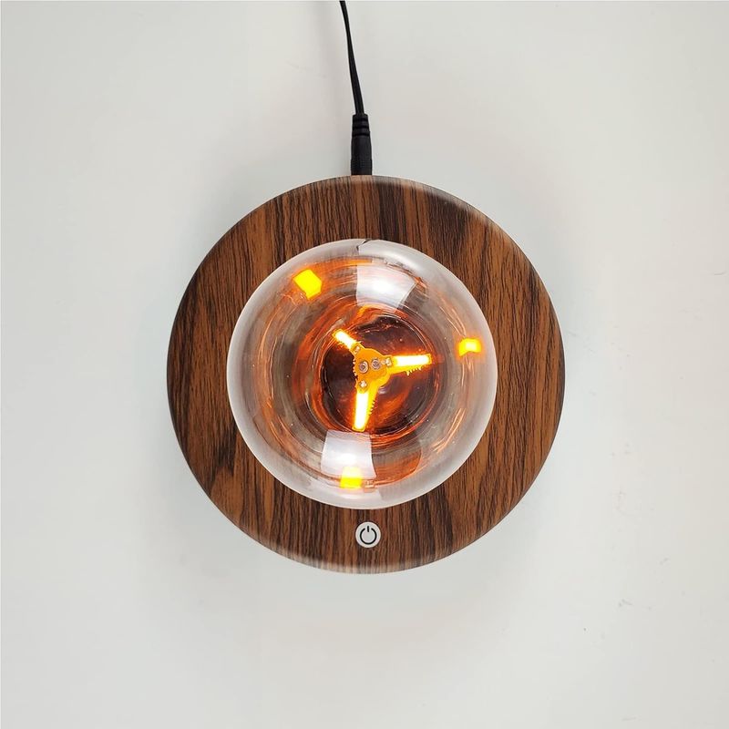 Room Decoration Burlywood Magnetic Levitation Lamp Floating Light Bulb Desk Lamp