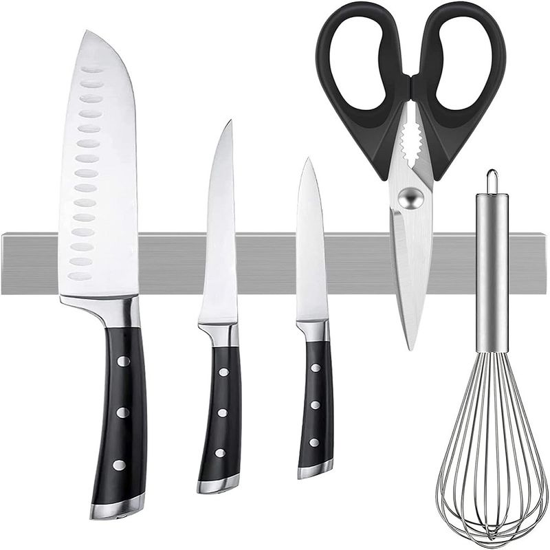 304 Stainless Steel Magnetic Knife Holder For Wall Corrosion Protection