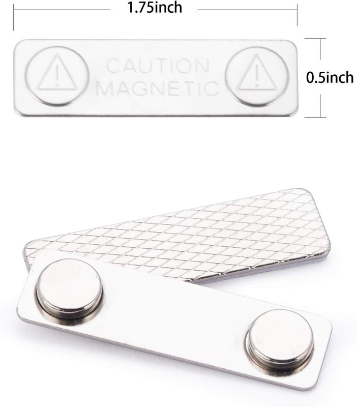 25PCS Custom Magnetic Name Tags Badges With 2 Premium Strength Neodymium Magnets