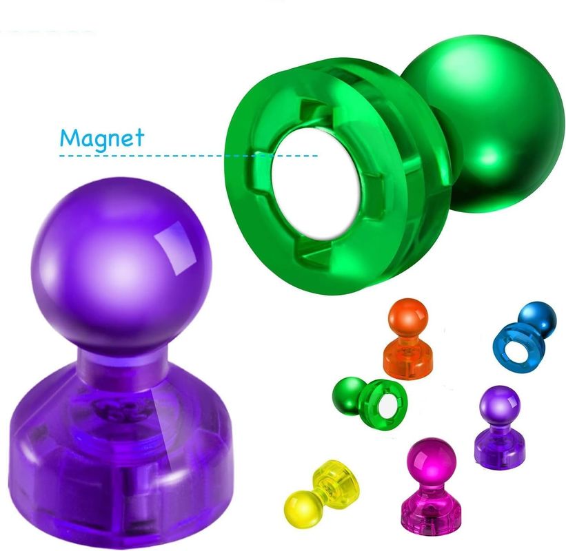 60PCS Colorful Strong Magnetic Thumbtacks Whiteboard Magnets For Classroom Teaching