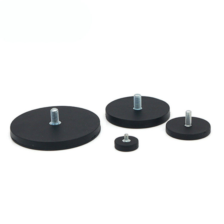 Multicolor Strong Magnetic Base Rubber Coated Pot Magnet For Holding Car Roof Lights