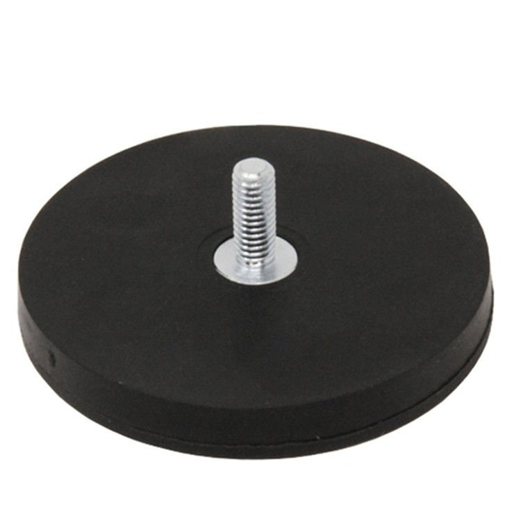 Multicolor Strong Magnetic Base Rubber Coated Pot Magnet For Holding Car Roof Lights