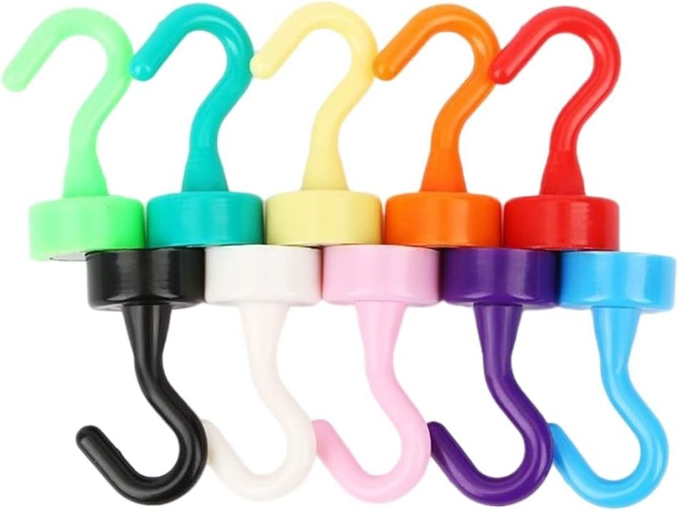 Colorful Decorative Magnetic Hooks Magnetic Garage Hooks ISO FDA Certified