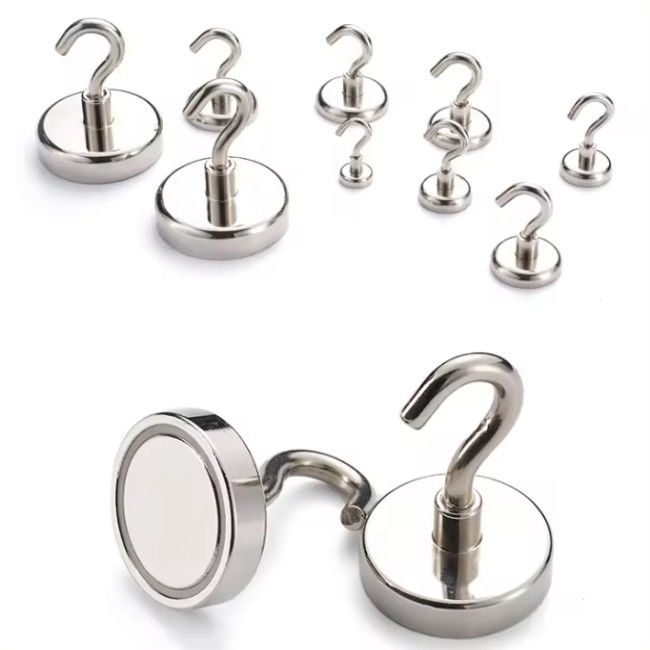 N38-N52 Super Strong Magnetic Hooks Neodymium Magnet Hooks Corrosion Protection