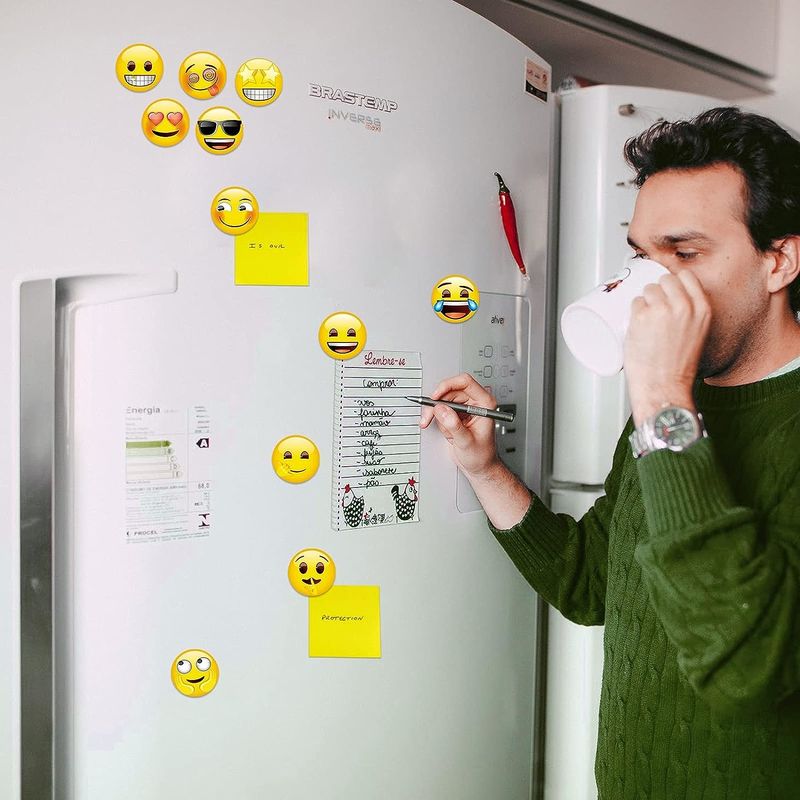 54Pcs Cute Emoji Decorative Magnets For Refrigerator Whiteboard Magnets