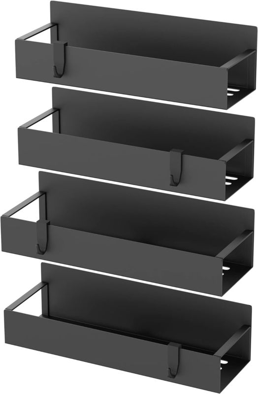 Rust Resistant Magnetic Storage Rack Magnetic Spice Rack For Refrigerator And Oven