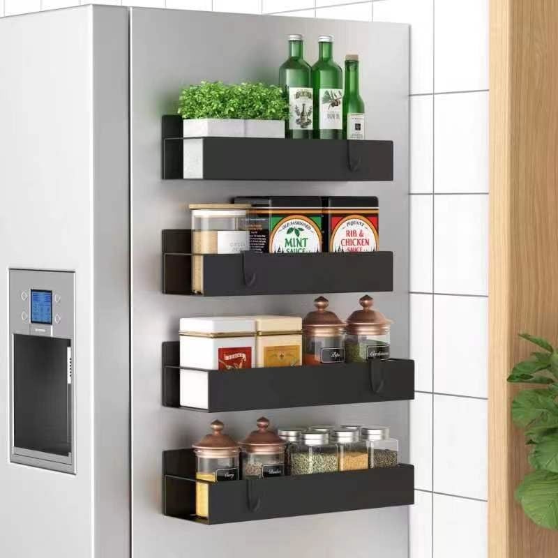 Rust Resistant Magnetic Storage Rack Magnetic Spice Rack For Refrigerator And Oven