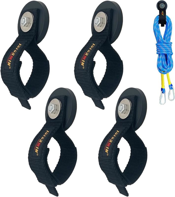 Retractable Heavy Duty Magnetic Tool Holder With Extension Cord Strap For Garage Workshop