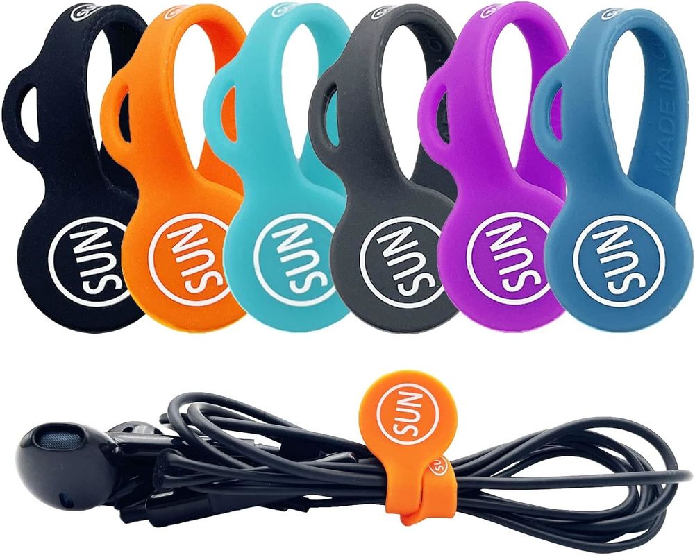 6PCS Magnetic Cord Organizer Color Earphone Cord Holder For Home Office School