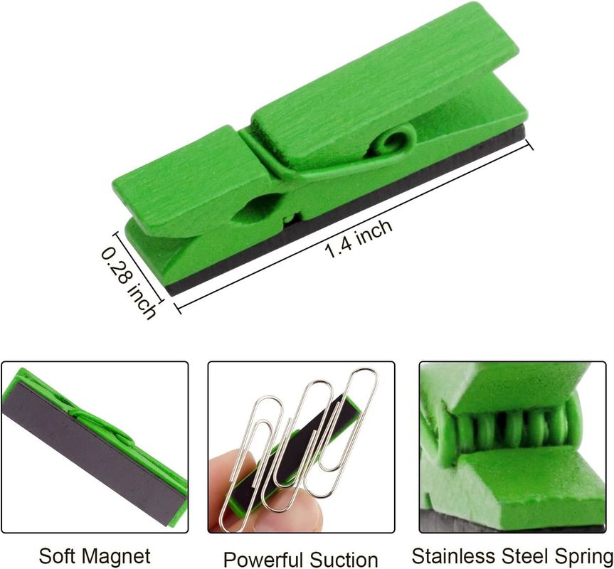 30Pcs Multicolored Personalized Magnetic Clips For Whiteboard Teaching Office Fridge