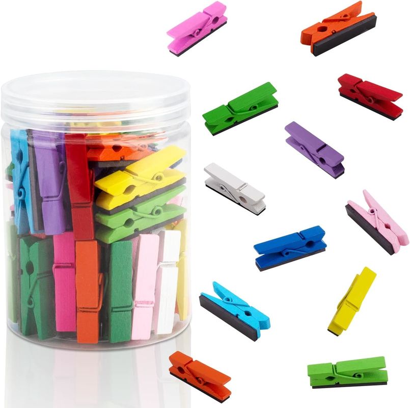 30Pcs Multicolored Personalized Magnetic Clips For Whiteboard Teaching Office Fridge