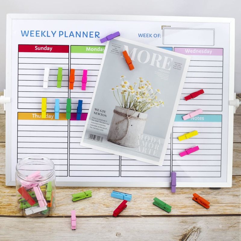 30Pcs Multicolored Personalized Magnetic Clips For Whiteboard Teaching Office Fridge