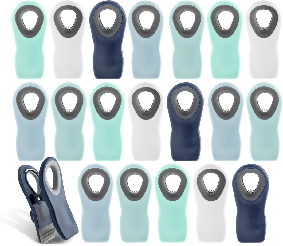 20Pcs Strong Magnetic Clips Magnetic Bag Clips For Food Storage With Air Tight Seal Grip