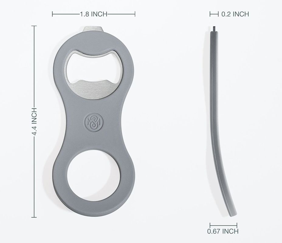 FDA  2 In 1 Magnetic Beer Bottle Opener For Refrigerator And RV With Cap Catcher