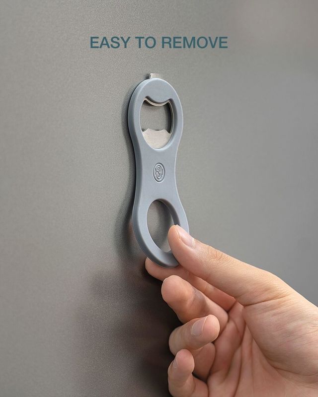 FDA  2 In 1 Magnetic Beer Bottle Opener For Refrigerator And RV With Cap Catcher