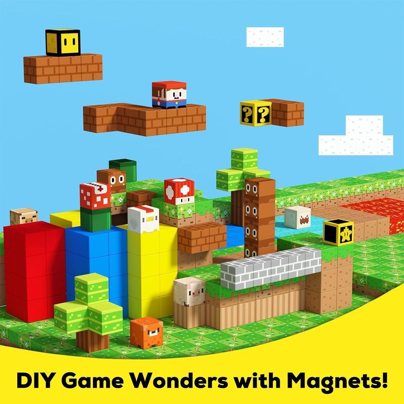 Multicolor Magnetic Building Blocks Magic Magnetic Blocks STEM Building Game