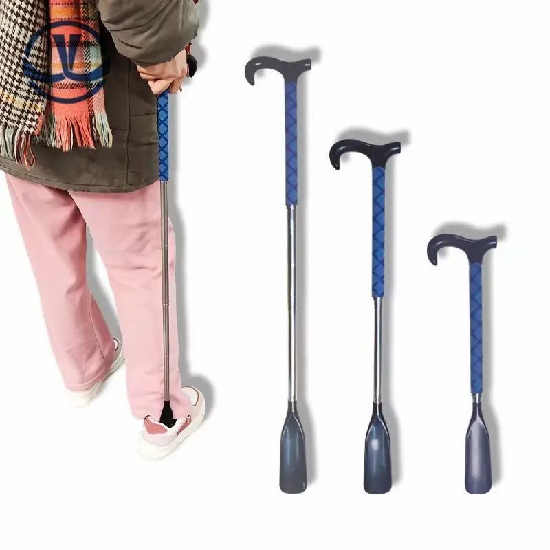                    Magnetic Extendable Long Handle Shoehorn Telescopic Foldable Shoe Horn for Seniors Men Women and Kids for Boots and Shoes             