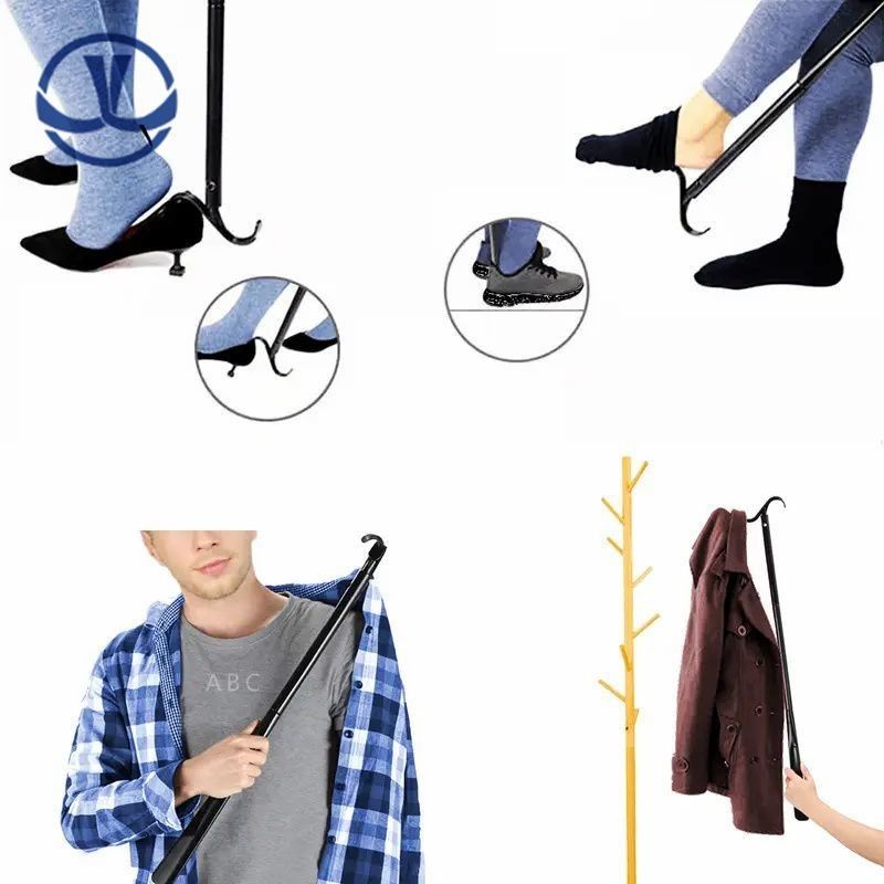                    Magnetic Extendable Long Handle Shoehorn Telescopic Foldable Shoe Horn for Seniors Men Women and Kids for Boots and Shoes             