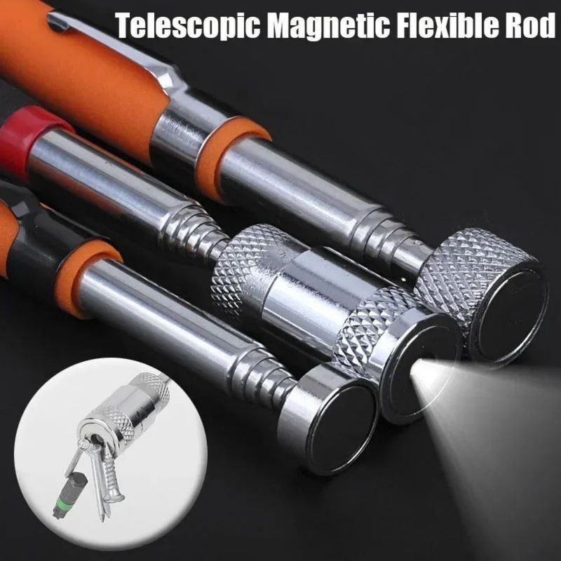                    Portable Telescopic Magnetic Flexible Pick up Tool Adjustable Extending Rod Stick Powerful Magnet Pen             