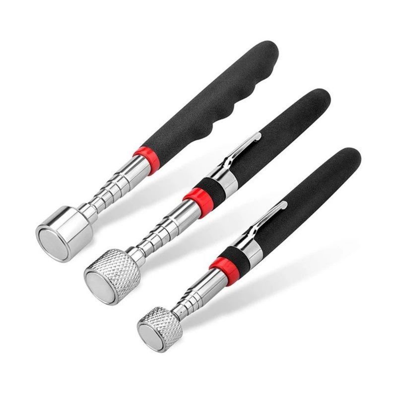 JIS Standard Magnetic Telescopic Pick Up Tool With LED Light Adjustable For Picking Up Screws Nuts Bolt