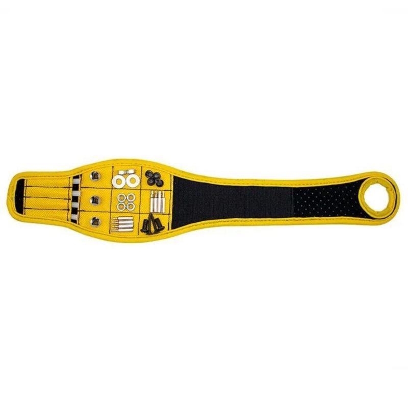                    Magnetic Wristband with Magnet Portable Tool Bag for Holding Tools Storage             