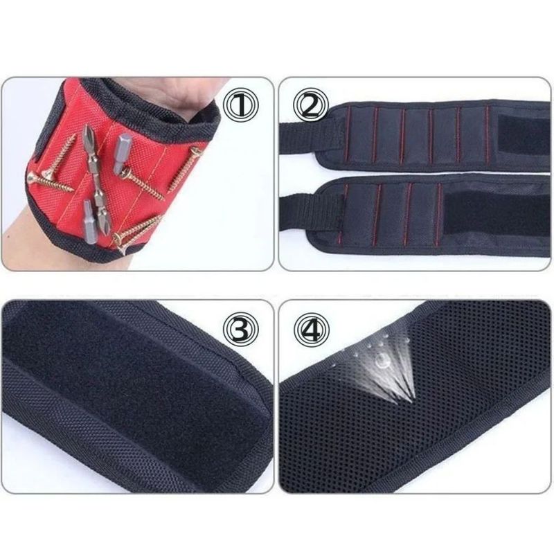                    Strong Magnets Holds Nails Drill Bit Nuts Storage Belt Screw Holder Hand Tool Organizer             