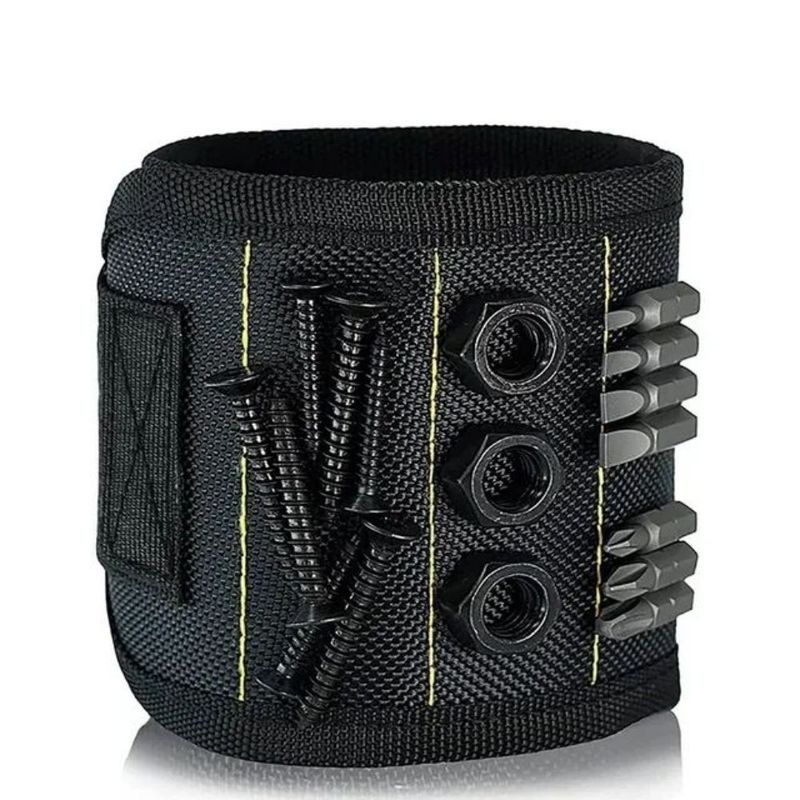                    Multi Functional Tool Bag Nylon Fabric Magnetic Wristband Tool Holder Tool Bag Electrician Storage             
