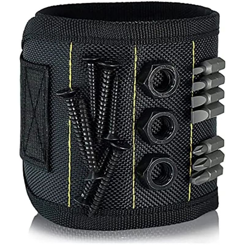 Electrician Adjustable Wrist Belt Strong Magnetic Wristband Portable Tool Bag with Customized Screws Package Size 5.00cm * 4.00cm * 3.00cm