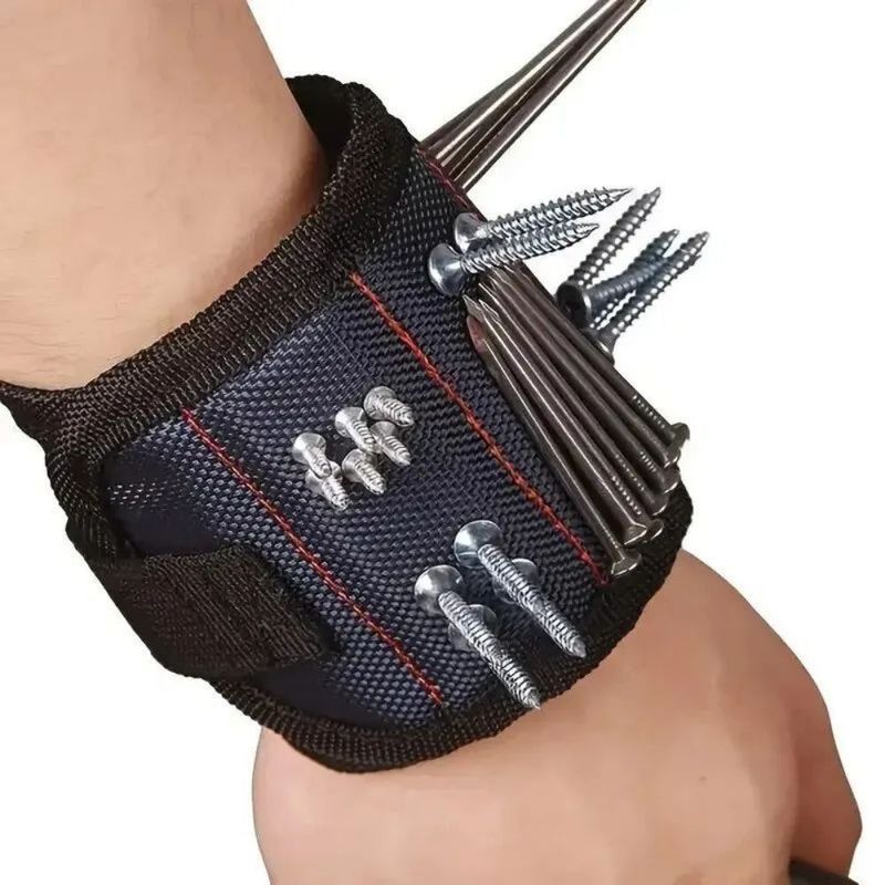 Electrician Adjustable Wrist Belt Strong Magnetic Wristband Portable Tool Bag with Customized Screws Package Size 5.00cm * 4.00cm * 3.00cm