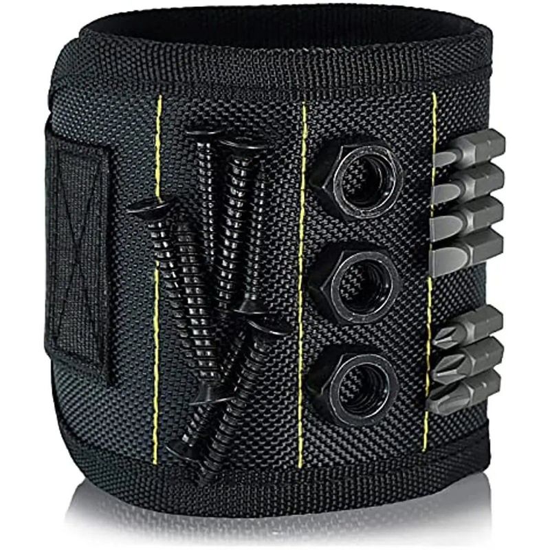                   Strong Magnets Wristband for Holding Screws Nails Drilling Bits Wrist Tool Holder Belts             