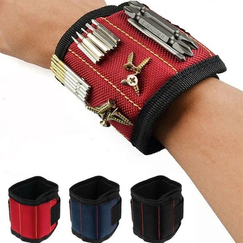                    Magnetic Wrist Support Band with Strong Magnets for Holding Screws Nail Bracelet Belt Support             