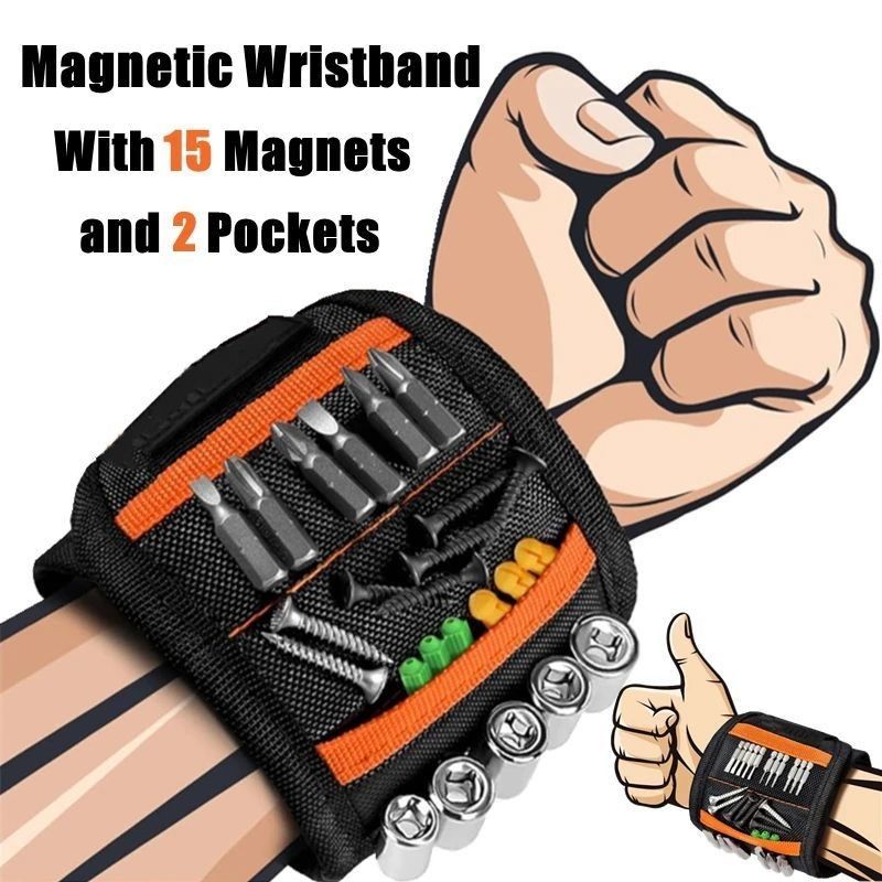                   Magnetic Wristband Tool Belts Strong Magnets for Holding Screws Nails Drill Bits DIY             