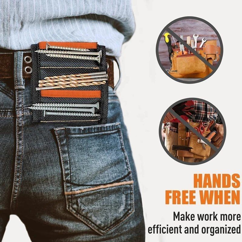                    Magnetic Wristband Tool Belts Strong Magnets for Holding Screws Nails Drill Bits DIY             