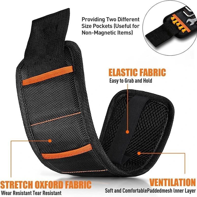                    Magnetic Wristband Tool Belts Strong Magnets for Holding Screws Nails Drill Bits DIY             