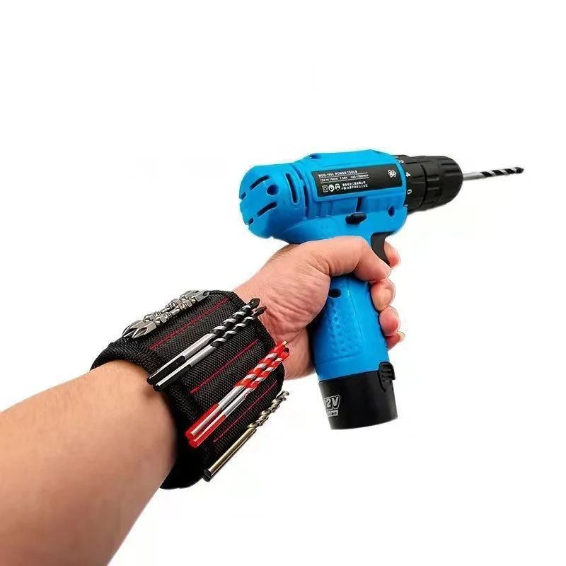                    Magnetic Wrist with Strong Holds Screws Nails Drill Bit Storage Organizer Support Band Repair Magnetic Tools             