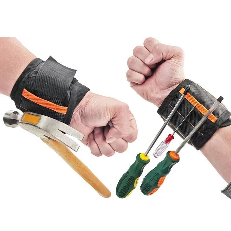 Camouflage Magnetic Wrist Support Band Strong Magnets for Holding Screws Nail Bracelet Belt Support