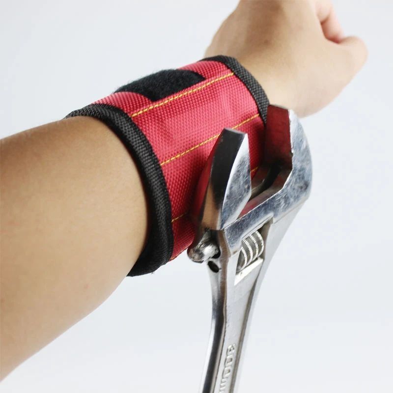 Portable Tool Bag and Customized Magnetic Wristband with Strong Magnets for Electricians Package Gross Weight 0.300kg