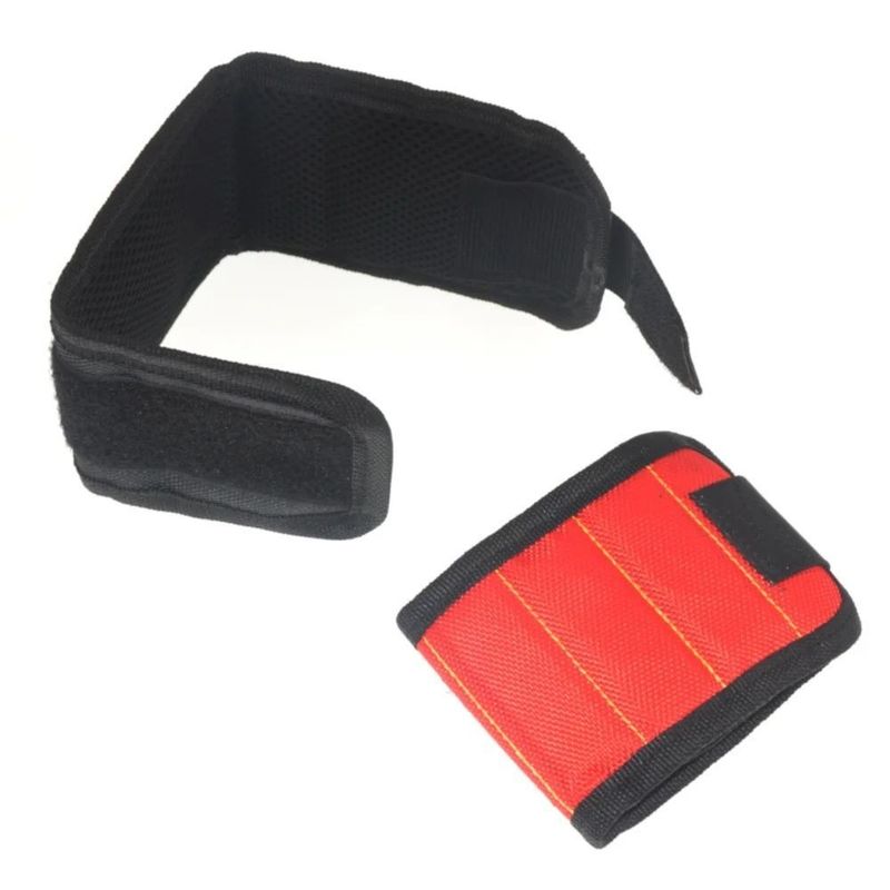                    Strong Magnetic Wristband Tool Bag Oxford Cloth Wrist Belt Portable Screws Nails Tool             