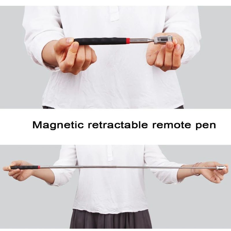                    Telescopic Magnetic Pen with Light Portable Magnet Pick-up Tool Extendable Long Reach Pen Tool for Picking up Tools             