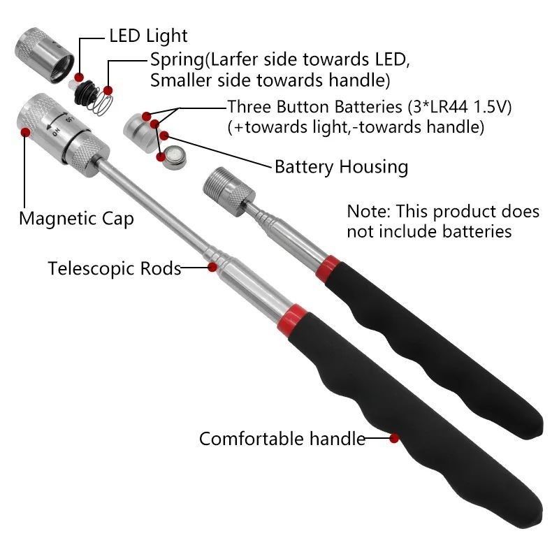                    Telescopic Magnet Mini Portable Heavy Duty Magnetic Pick-up Nut Home Hand Tools Set             