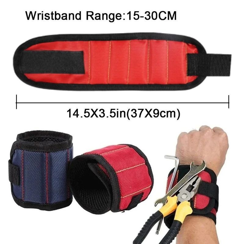                    Portable Magnetic Wristband Tool Kit Strong Magnetic Wristband Tool Strap Telescopic Pickup Tool             