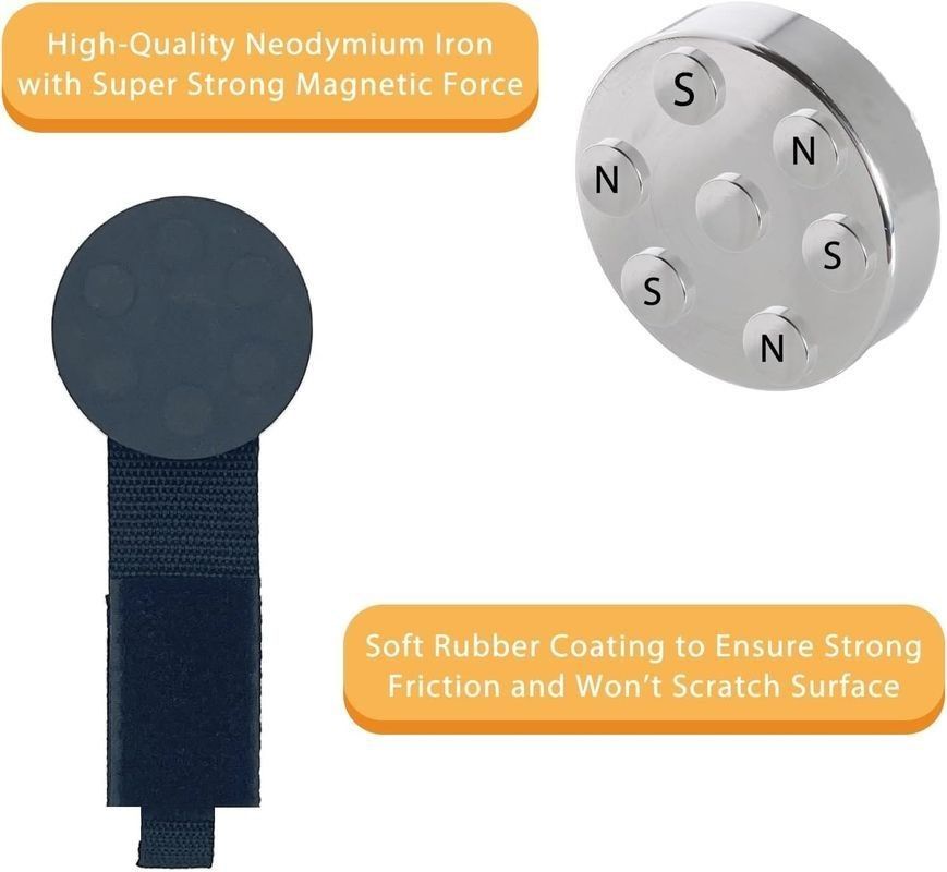 Retractable Heavy Duty Magnetic Tool Holder with Extension Cord Strap for Garage Workshop