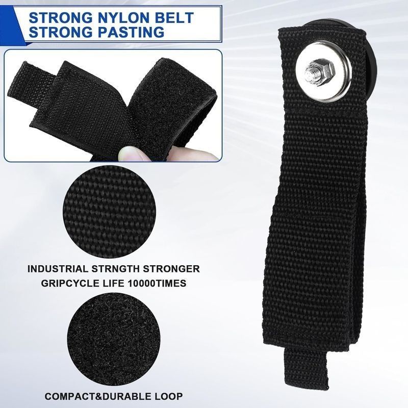 Ergonomic Magnetic Hanging Strap with Extension Cord Holder for Cables Hoses