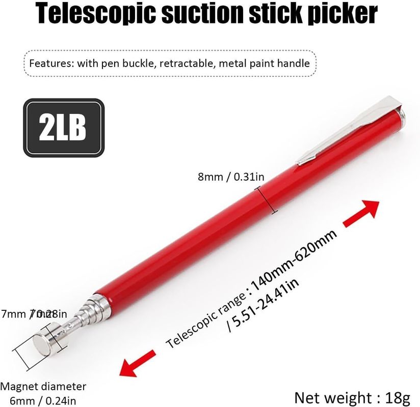                    Telescopic Magnetic Pick up Tool Handy Tool for Screws Nuts Pins, Magnetic Sweepers             
