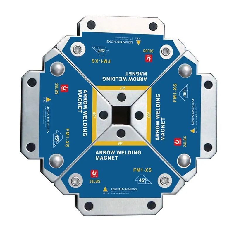                    Magnetic Welding Fixer 45° 90° 135° Multi-Angle Magnet Weld Positioner Ferrite Auxiliary Locator Tools Welding Positioner             