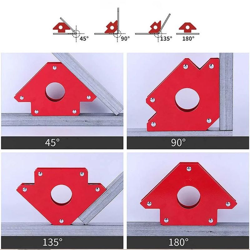                    Welding Auxiliary Magnetic Holder Strong Magnet 3 Angle Arrow Positioner Power Soldering Speciality Locator Tool             