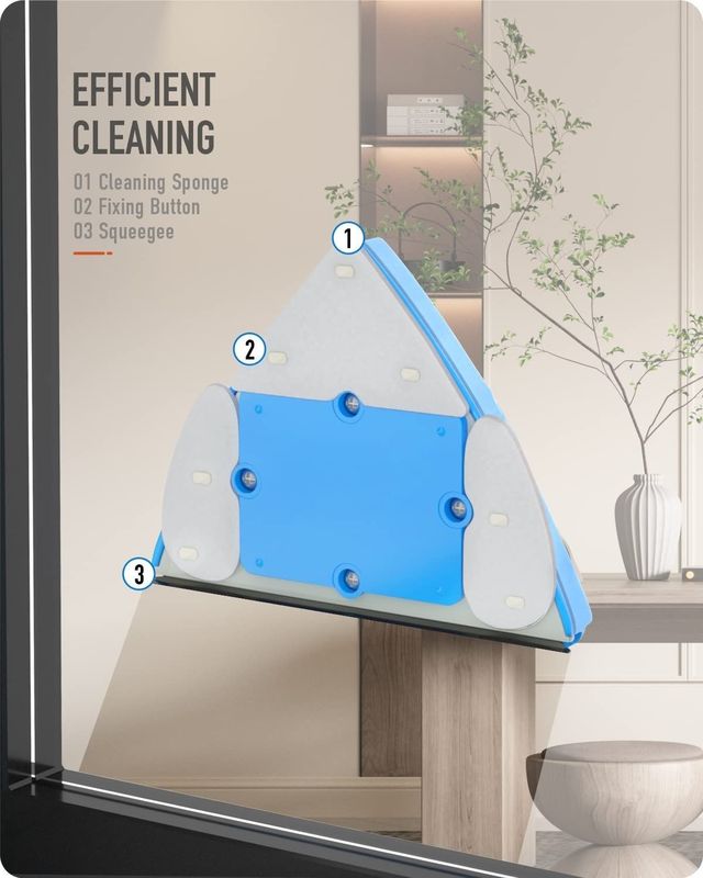 Adjustable Magnetic Double Window Glass Wiper Glider Washing Brush Equipment Cleaning Brush Wiper Tools