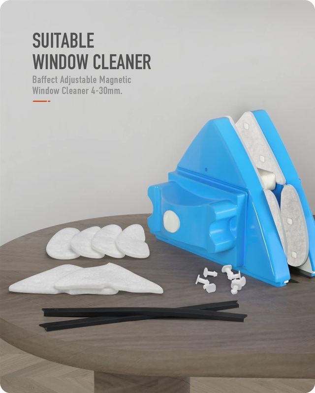 Adjustable Magnetic Double Window Glass Wiper Glider Washing Brush Equipment Cleaning Brush Wiper Tools