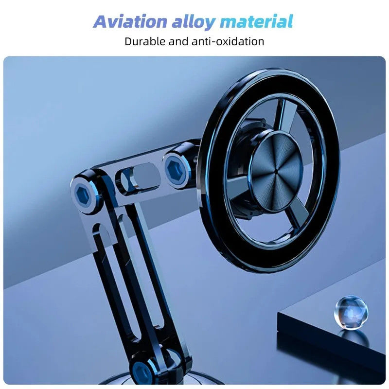 360° Rotate Strong Magnetic Car Phone Holder For Magsafe Foldable Phone Stand Air Vent Magnet Mount GPS Support For phone 14 13