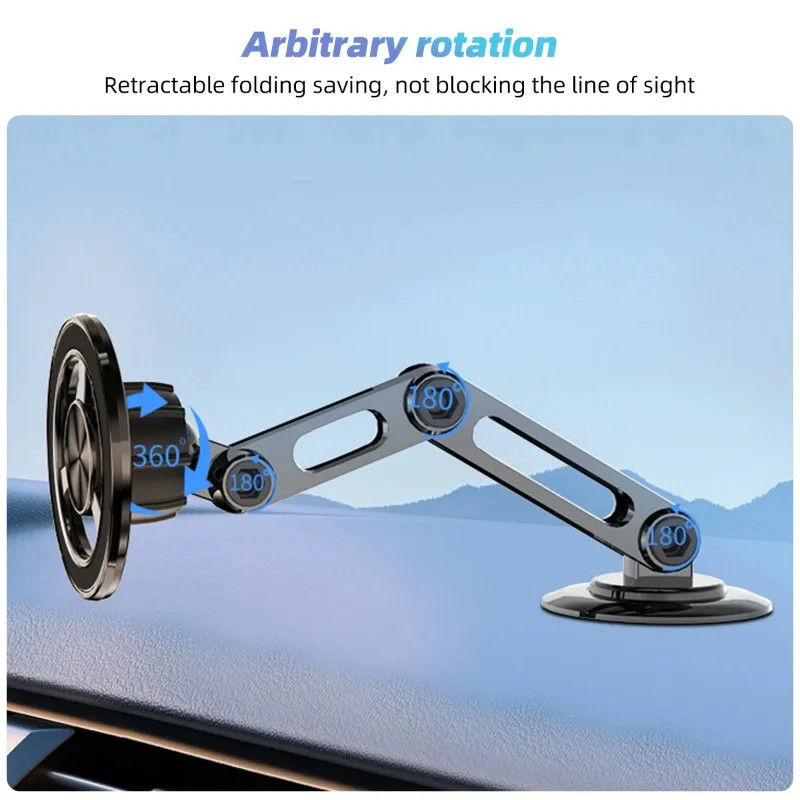 360° Rotate Strong Magnetic Car Phone Holder For Magsafe Foldable Phone Stand Air Vent Magnet Mount GPS Support For phone 14 13